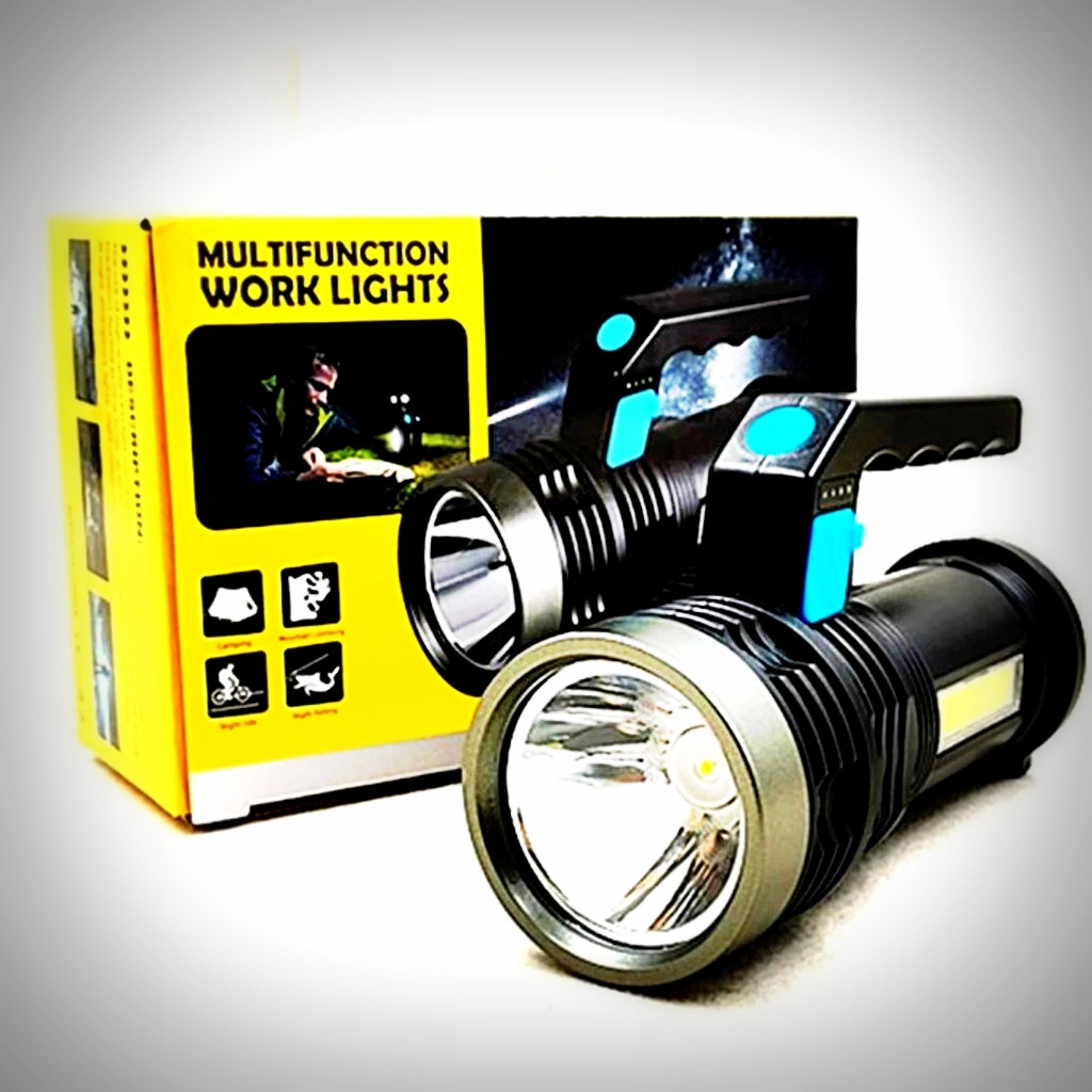LED 3W + 10 * COB multifunctional lamp with USB