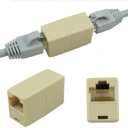 Network Ethernet Dual Straight Head Lan Cable Joiner Coupler RJ45 CAT 5 5E 6 6a Extender Plug Network Cable Connector