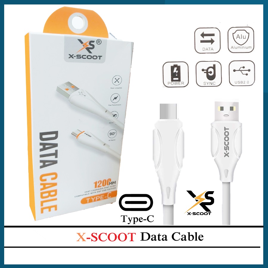 X-Scoot DATA CABLE Type-C Fast charging