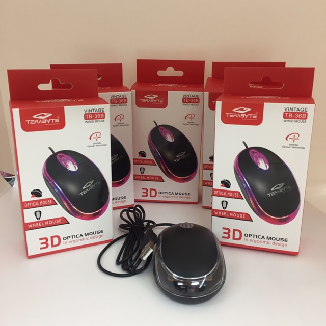 Terabyte 3D Optical TB-36B Wired Mouse