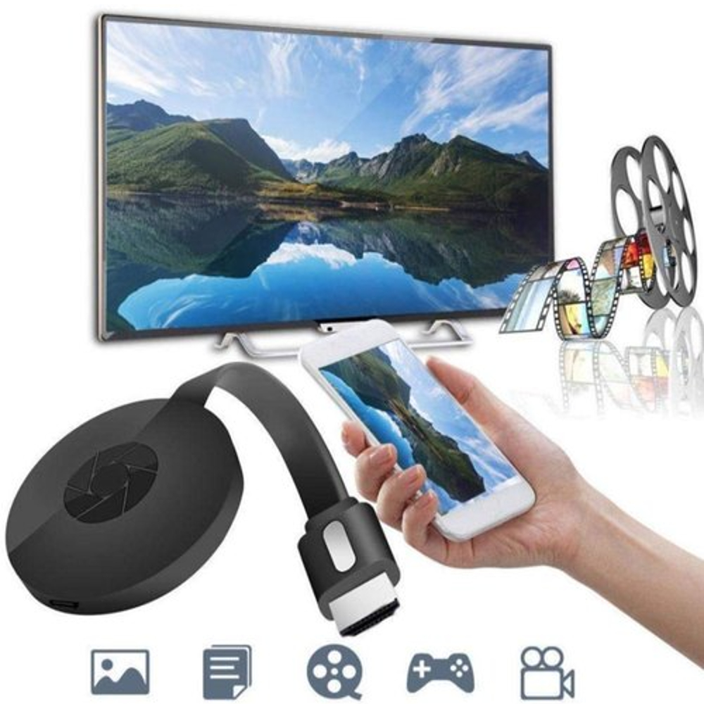 Any Cast Dongle WiFi Streamer 4K Chromecast Ultra HD Receiver TV Dongle