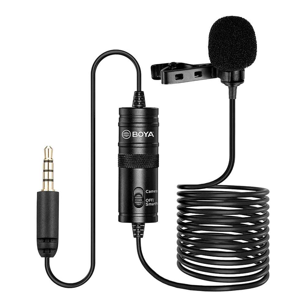 Boya BY-M1 HIGH QUALITY Omni Directional Lavalier Microphone with Free Pouch