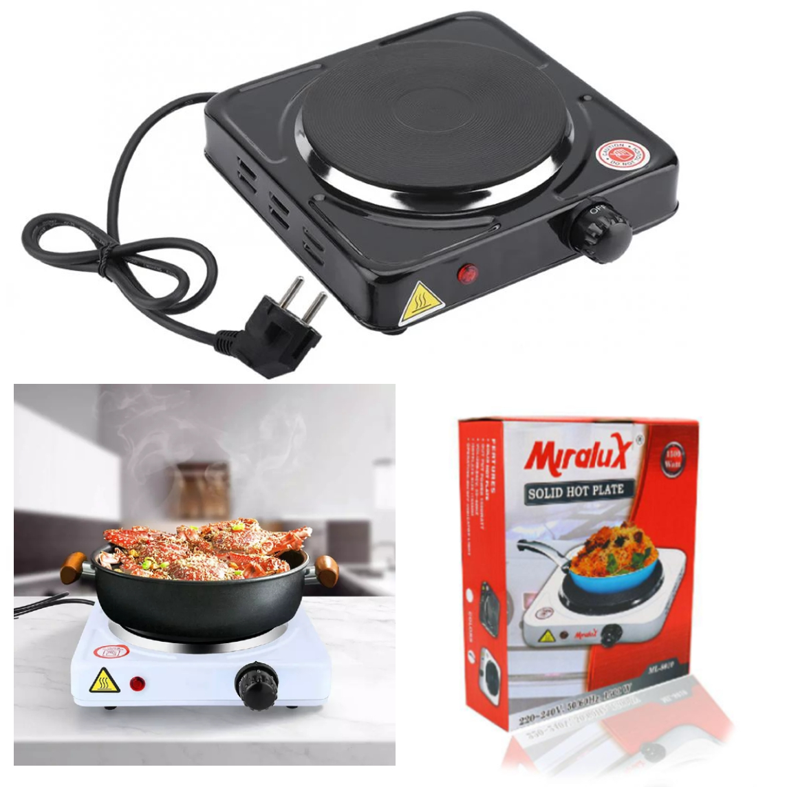 SINGLE HOT PLATE MIRALUX ML-8010 1500W