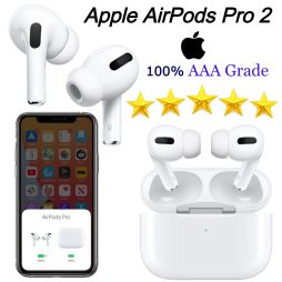 AirPods Pro 2 (Premium Clone), Wireless Earbuds, Bluetooth in Ear Earbuds, Light-Weight Wireless Headphones, Built-in Microphone, Touch Control, Noise Cancelling, Charging case, Pop-ups Auto Pairing Headset