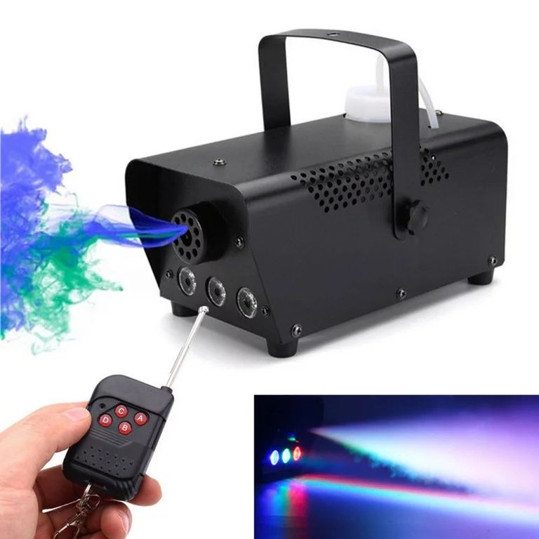 Fog Machine,500W Smoke Machine with LED Lights Wireless Remote Control for Halloween Wedding Party Disco Dj Effect